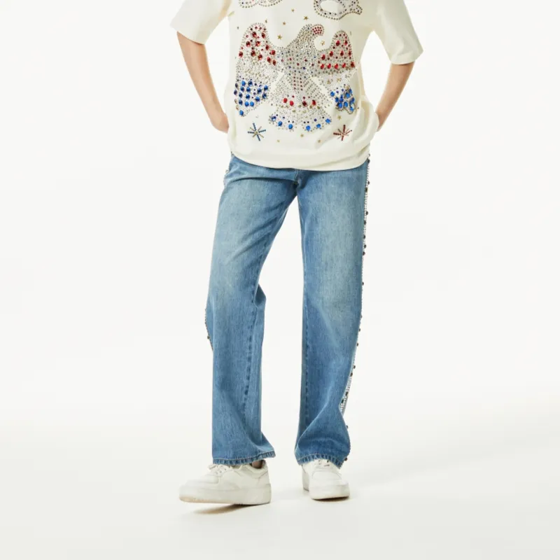 Ed Hardy SS24 Jeans Women's Indigo-3