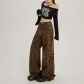 Coffee Brown Leopard Print Extended Length