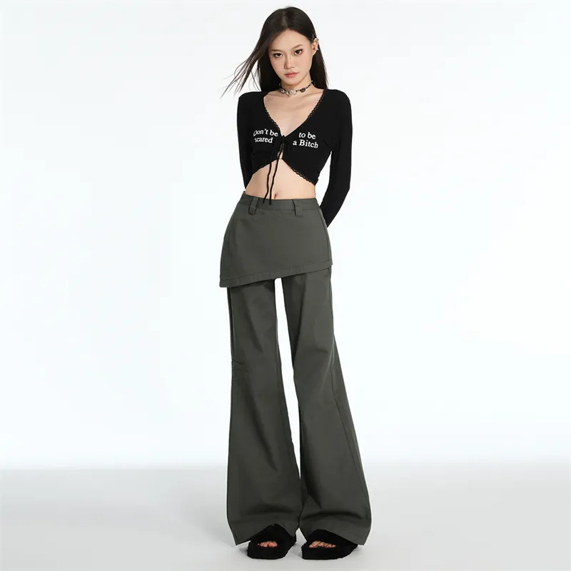KUNZHUDAXIANG Casual Pants Women's-3