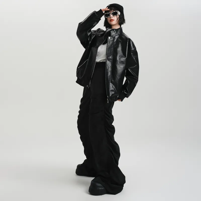 FORCEREPUBLIK Leather Jacket Unisex-2