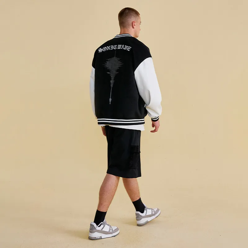 FORCEREPUBLIK Baseball Jerseys Unisex Black-5