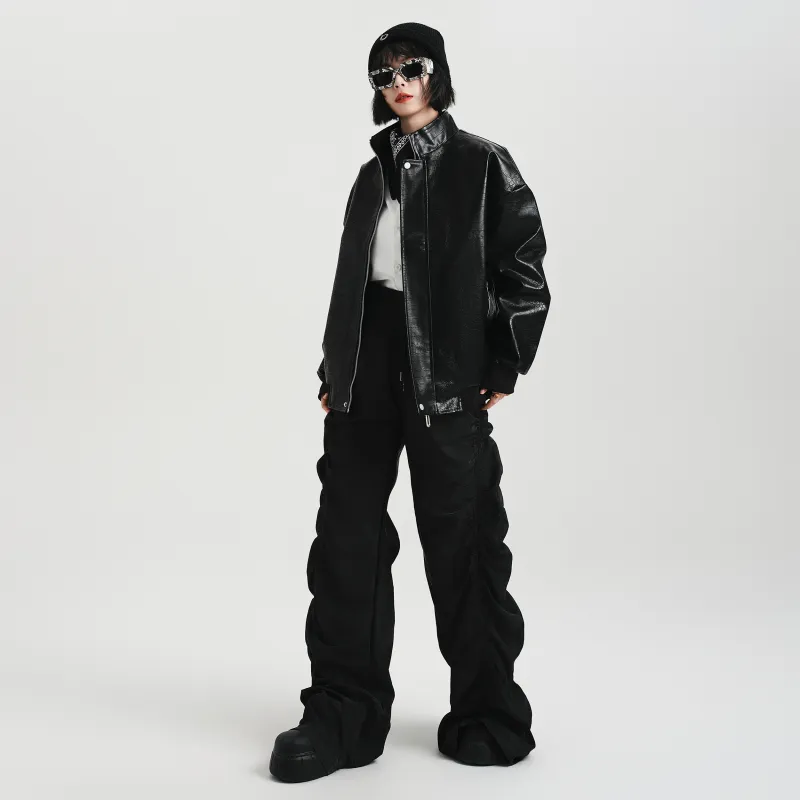 FORCEREPUBLIK Leather Jacket Unisex-3