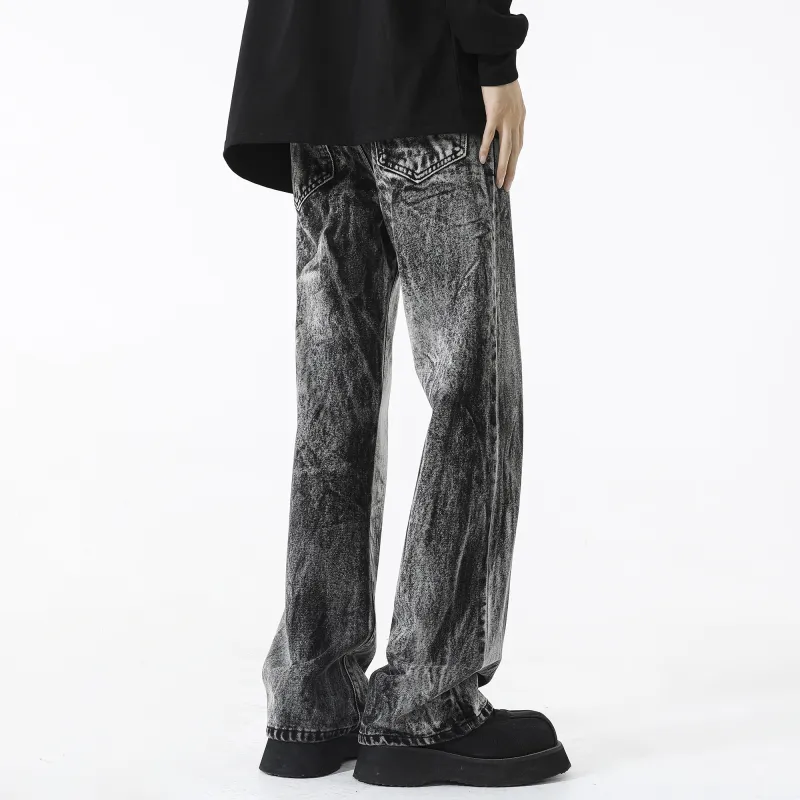 FORCEREPUBLIK Jeans Unisex Gray White-2