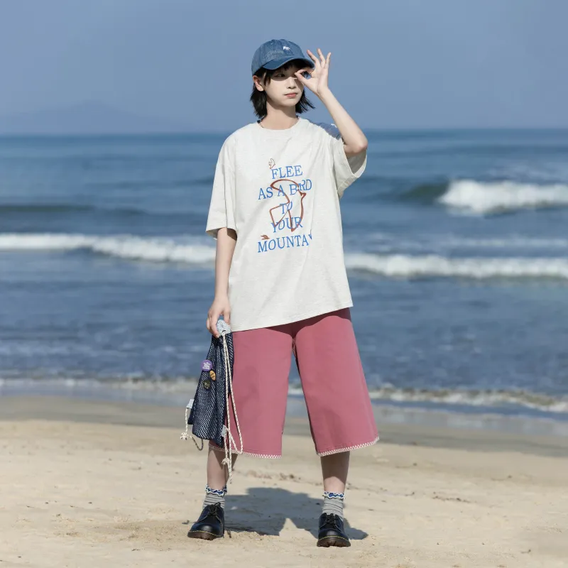 Saotome T Shirt Women's White Heather Gray-3