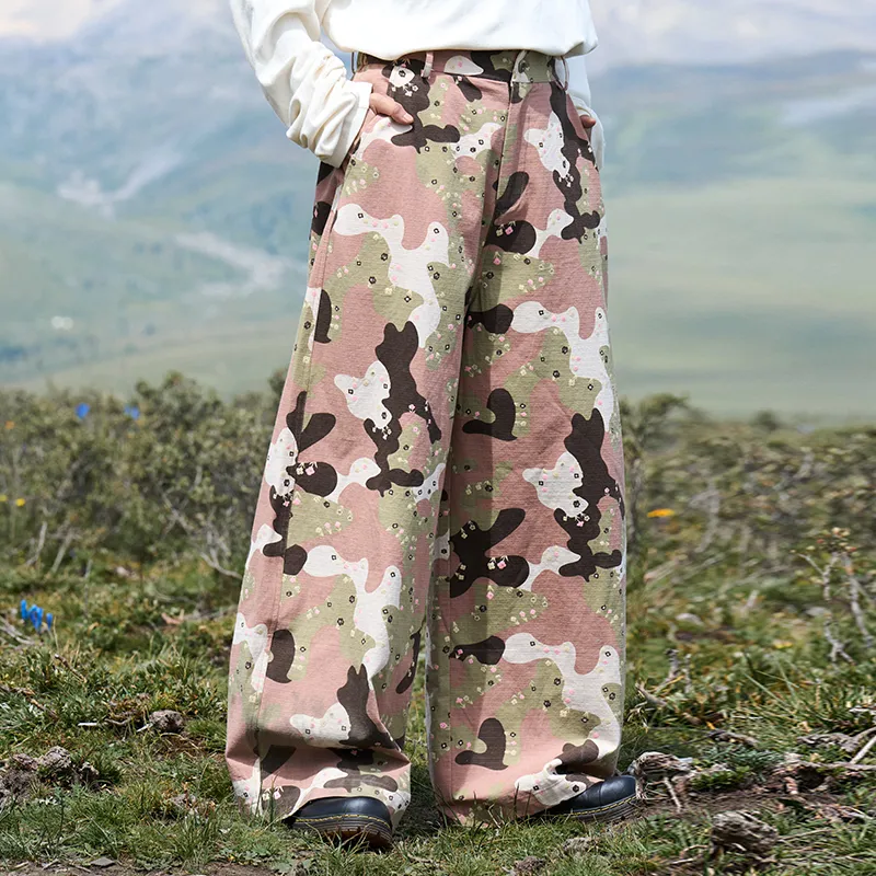 Madgood Casual Pants Unisex Pink-4