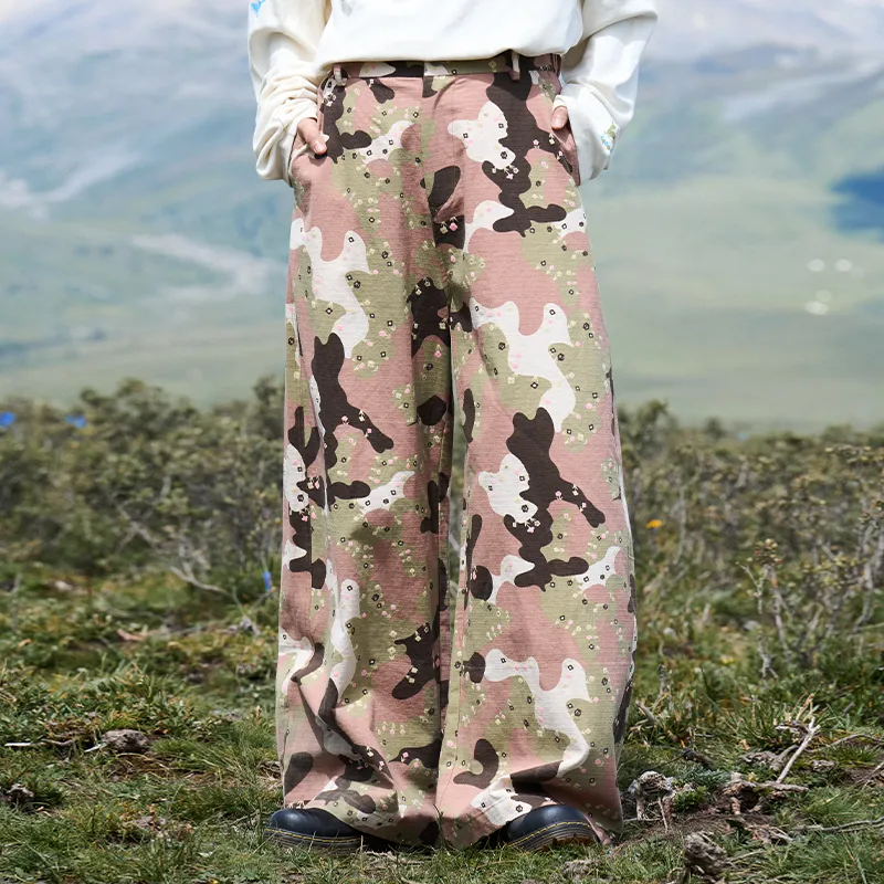 Madgood Casual Pants Unisex Pink-5