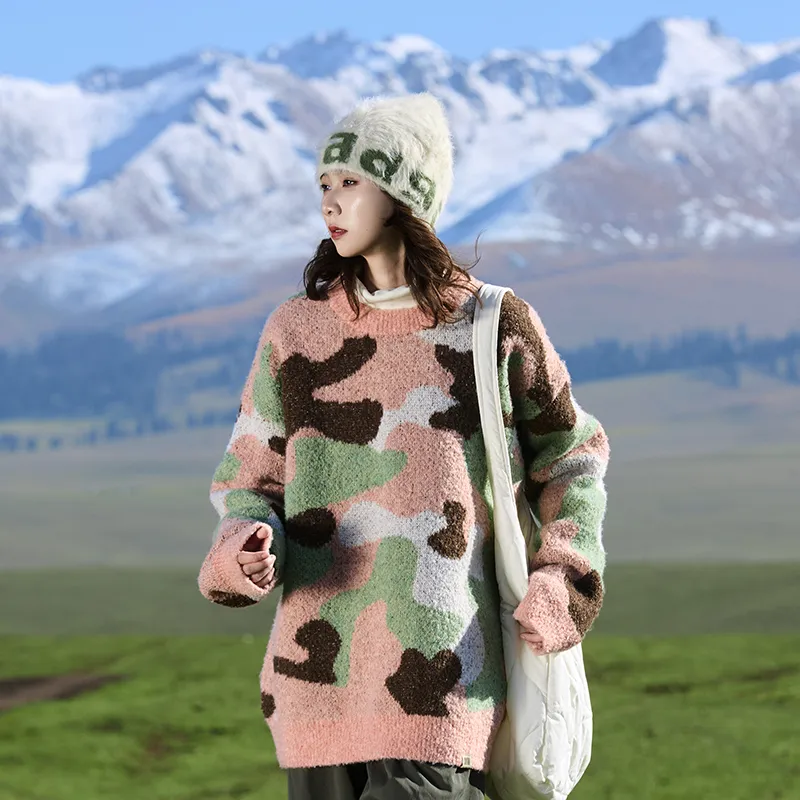 Madgood Sweater Unisex Pink Card Camouflage-5