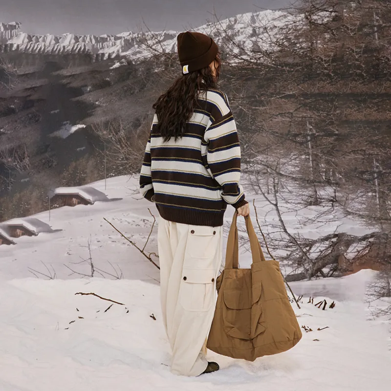 Saotome Sweaters Women's Brown White-2