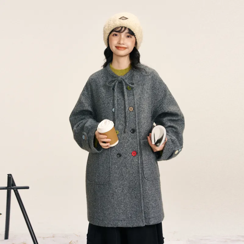 Saotome Coats Women's Dark Gray-4
