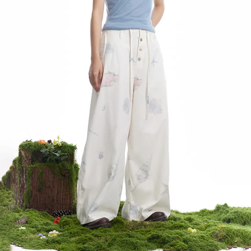 Saotome Casual Pants Women's Ecru-5