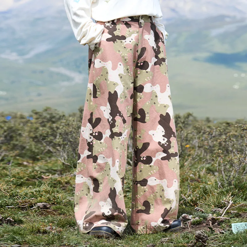 Madgood Casual Pants Unisex Pink-2
