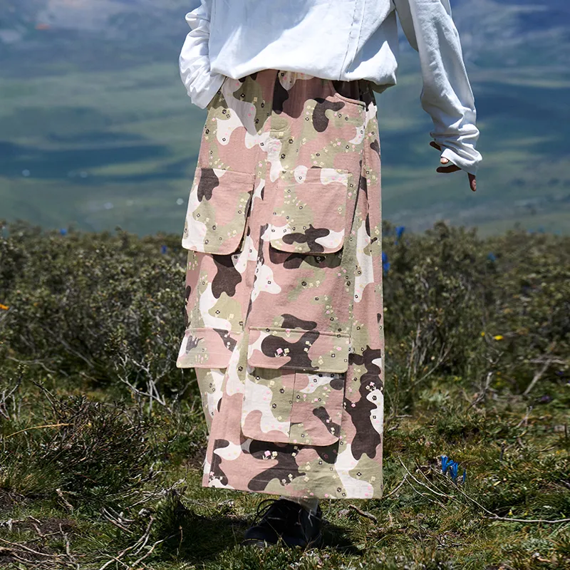 Madgood Casual Long Skirts Women's Pink-3