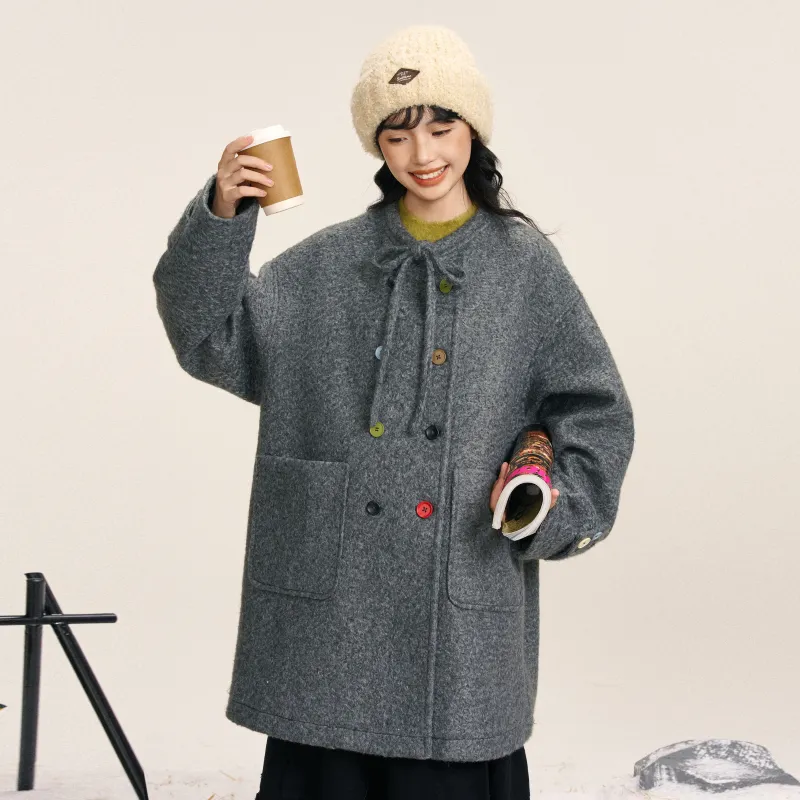 Saotome Coats Women's Dark Gray-2