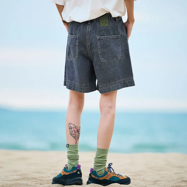 Madgood Denim Shorts Women's Light Blue-7