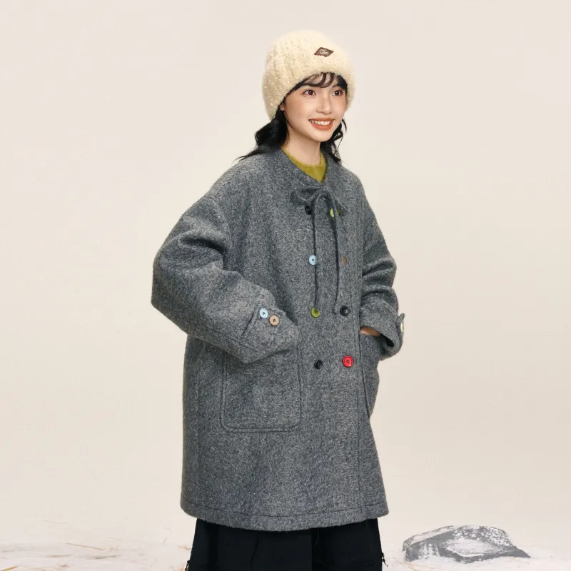 Saotome Coats Women's Dark Gray-3