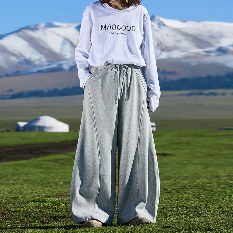 Madgood Casual Pants Unisex Heather Gray-5