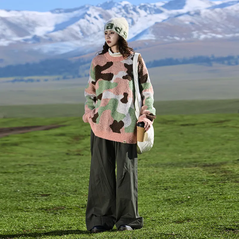 Madgood Sweater Unisex Pink Card Camouflage-12