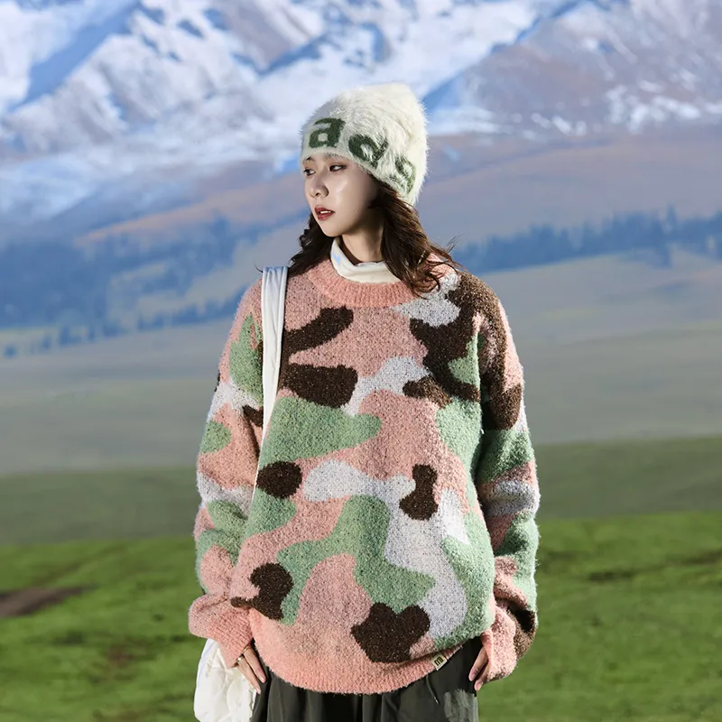 Madgood Sweater Unisex Pink Card Camouflage-11