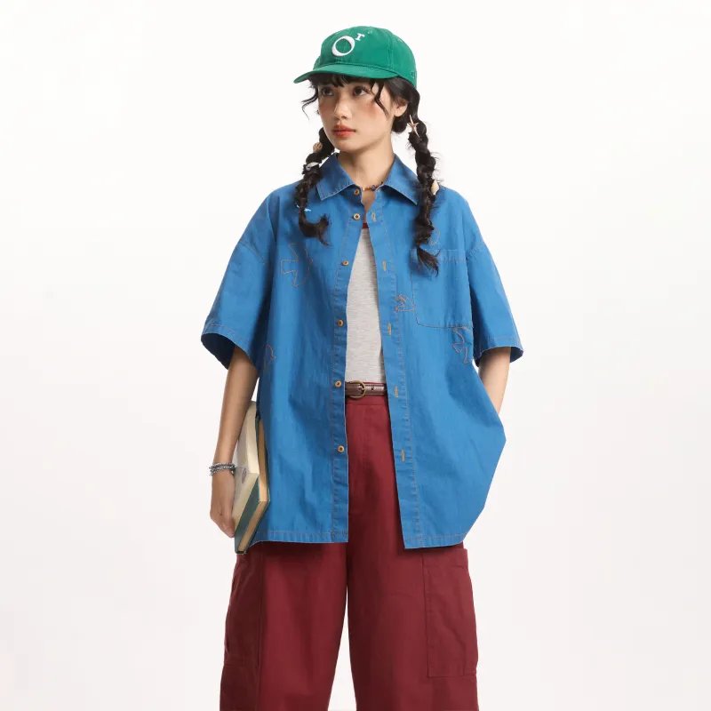 Saotome Shirt Women's Klein Blue-3