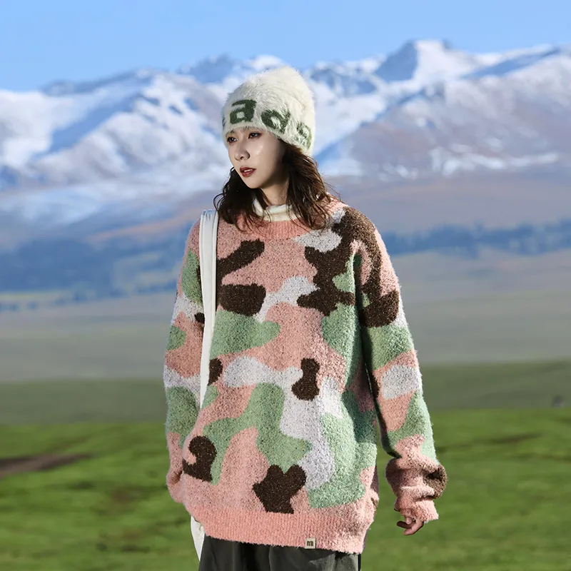 Madgood Sweater Unisex Pink Card Camouflage-4