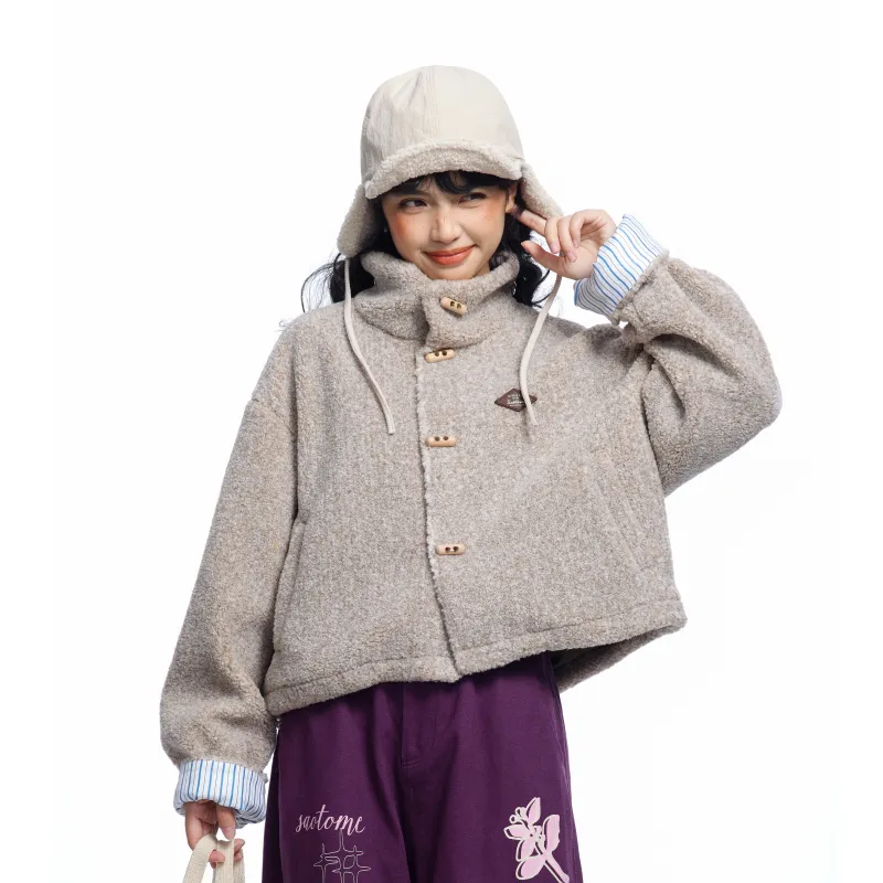 Saotome Velvet feel Coat Women's Multicolor-3