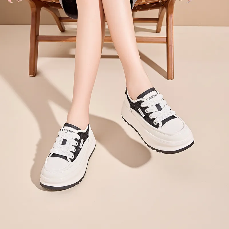 15 MINS Anti Slip Wear Resistant Low Top Skateboard Shoes Women's-4