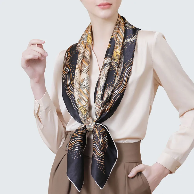 LE TISSERAND 100% Mulberry Silk Silk Scarves Women's-1
