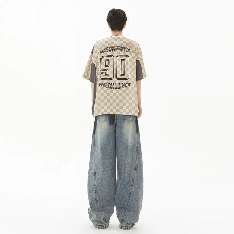 Cost Per Kilo Jeans Unisex Color Blocking-4
