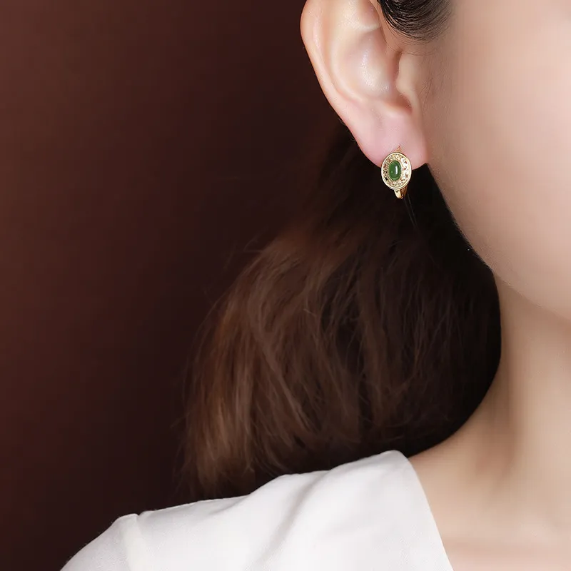 Royal Heaven's Choice Earrings Jasper Unisex-1