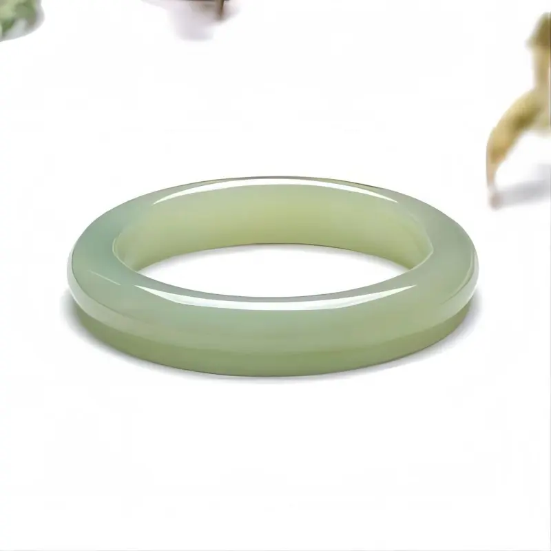Royal Heaven's Choice Hetian Jade Bangles Green Jade Women's-5