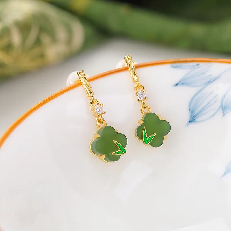Royal Heaven's Choice Earrings Jasper Unisex-2