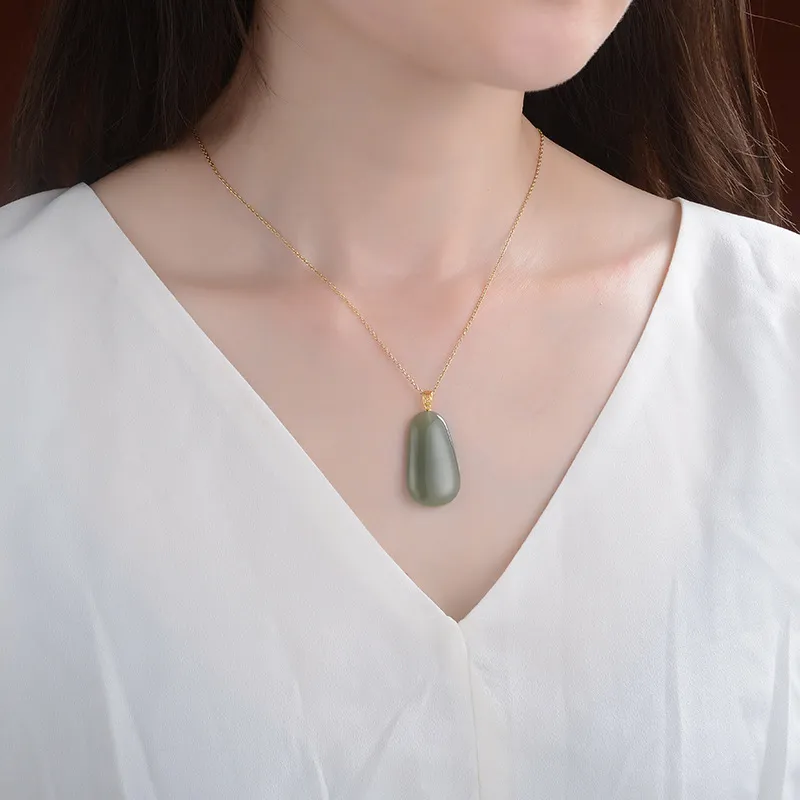 Royal Heaven's Choice Pendants Green Jade Unisex-1