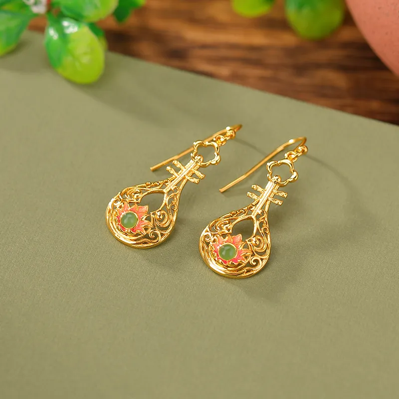 Royal Heaven's Choice Earrings Jasper Unisex-2