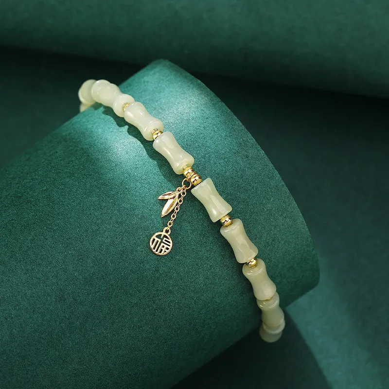 Royal Heaven's Choice Bracelets Pale Greenish White Jade Women's-5