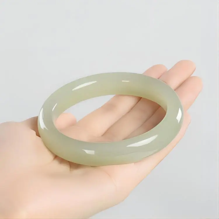 Royal Heaven's Choice Hetian Jade Bangles Green Jade Women's-1