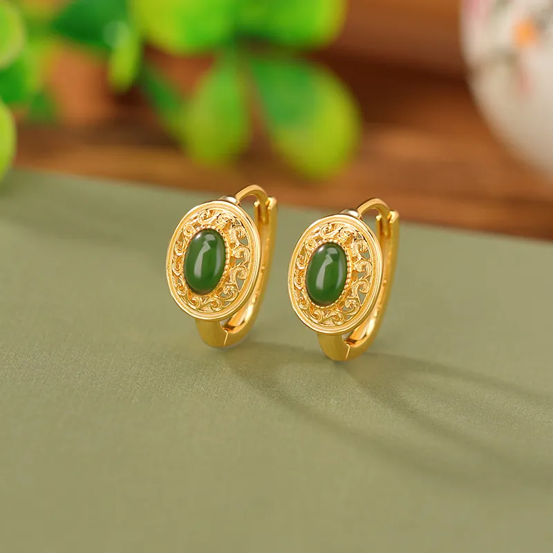 Royal Heaven's Choice Earrings Jasper Unisex-2