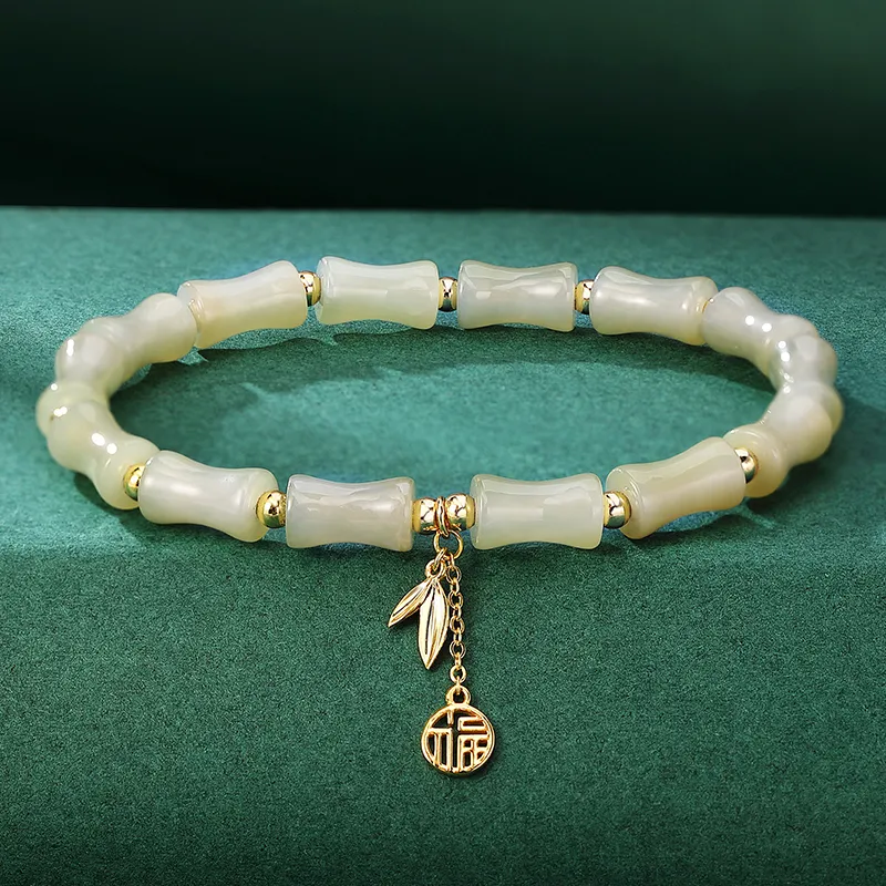 Royal Heaven's Choice Bracelets Pale Greenish White Jade Women's-1