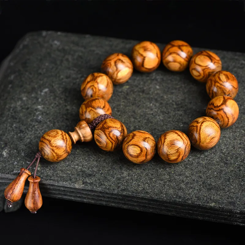 There Is You In The Long World Huanghuali Bracelets Unisex-10