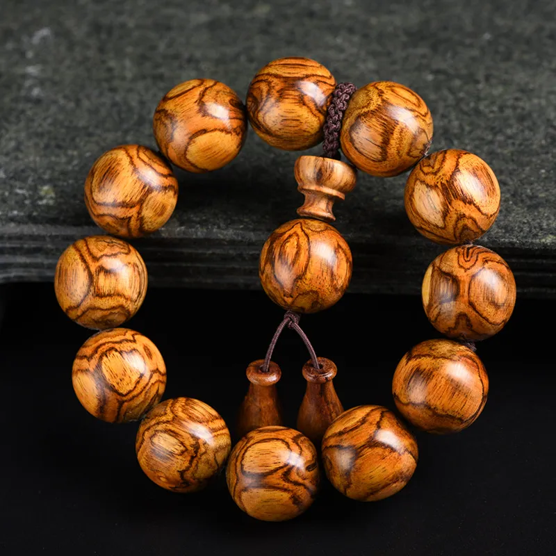 There Is You In The Long World Huanghuali Bracelets Unisex-13