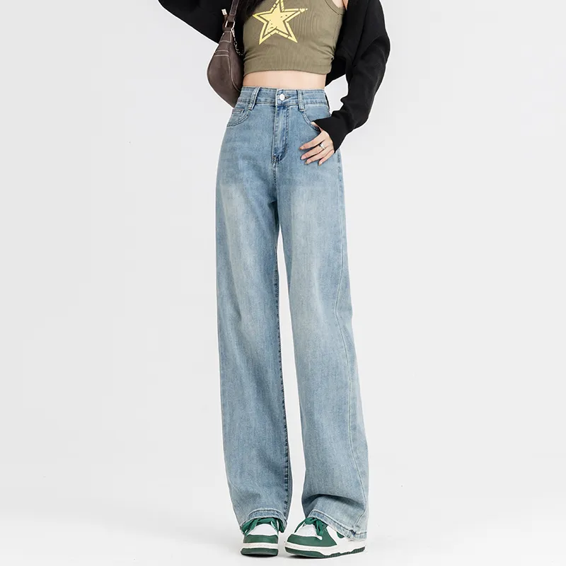SNOOPY Jeans Women's Vintage Blue-3