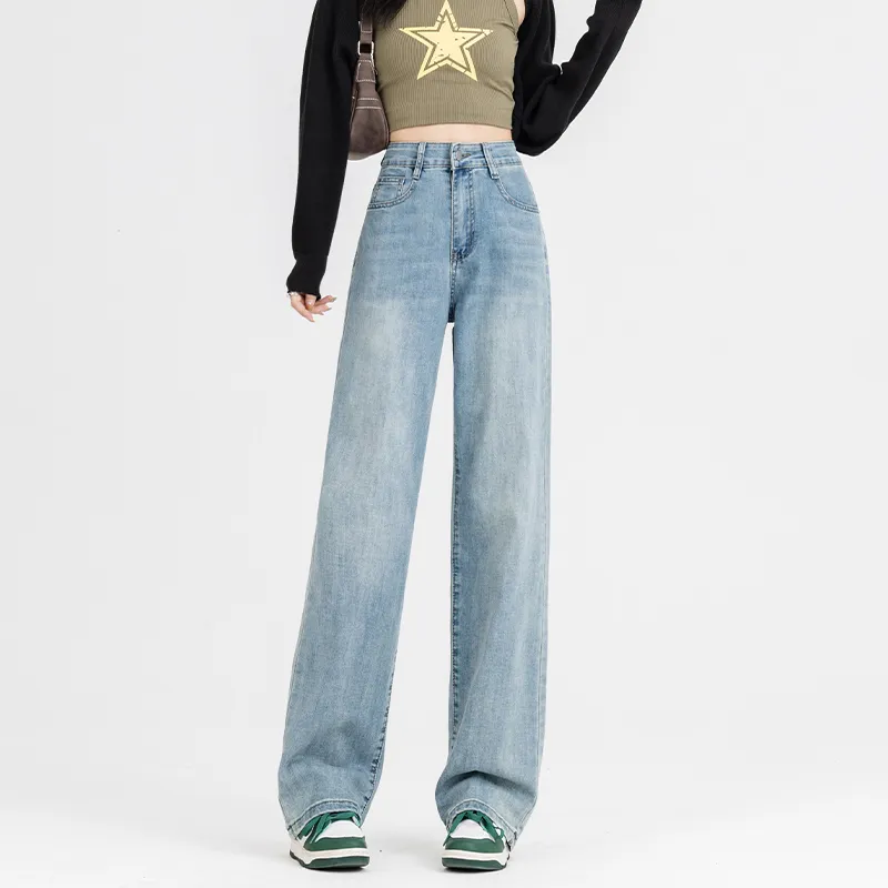 SNOOPY Jeans Women's Vintage Blue-4