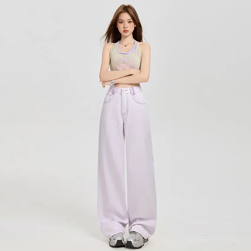 SNOOPY Jeans Women's Smoky Purple-5