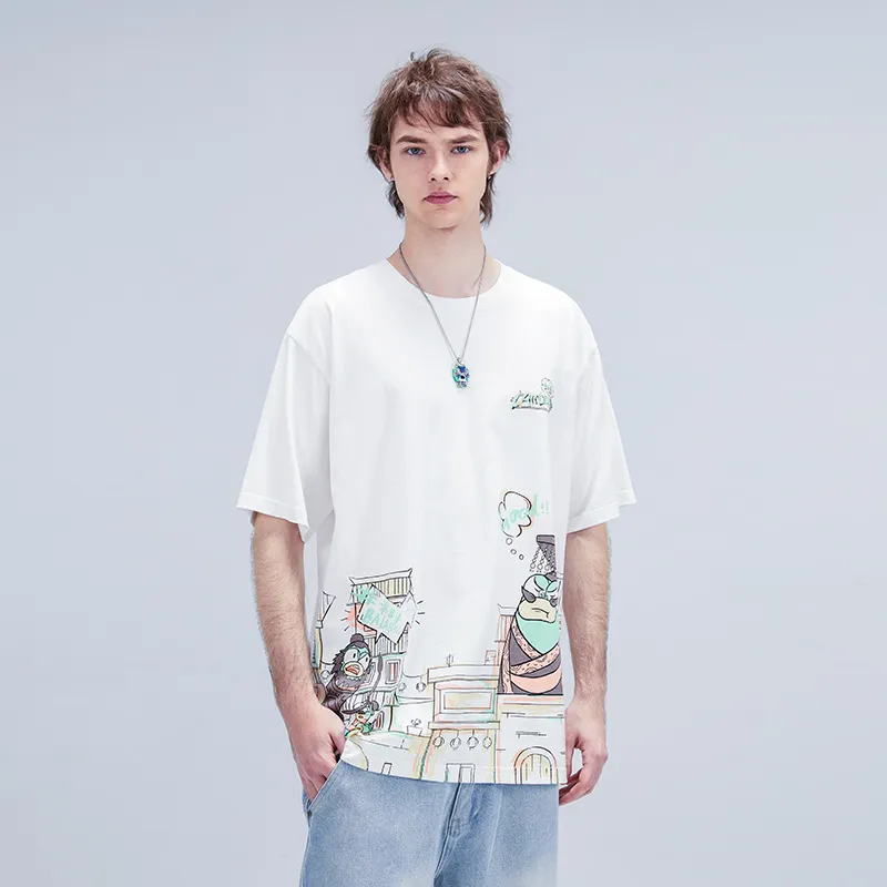 LAMLICKA T Shirts Unisex White-2