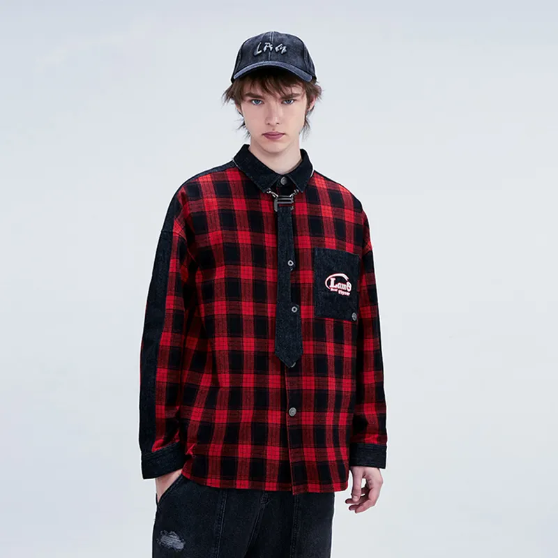 LAMLICKA Shirts Unisex Red-4