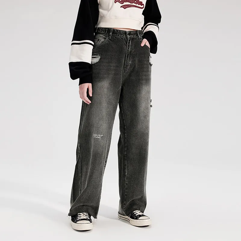 LAMLICKA Jeans Unisex Black-7