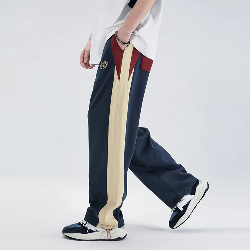 LAMLICKA Knitted Sweatpants Unisex Blue-3