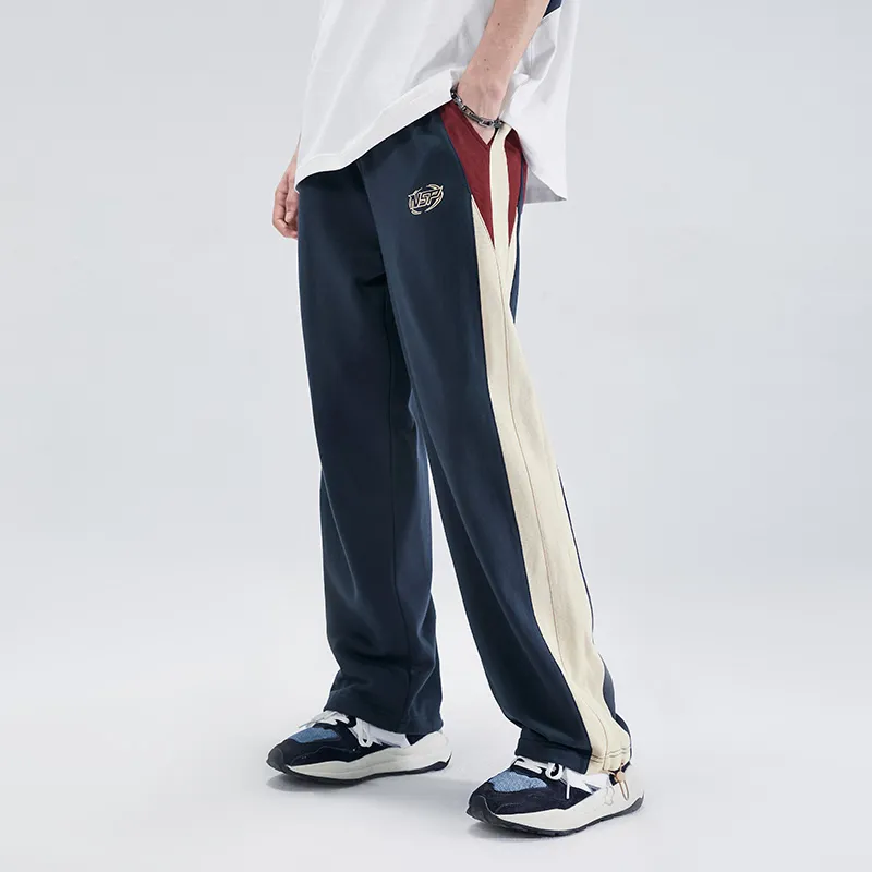 LAMLICKA Knitted Sweatpants Unisex Blue-2