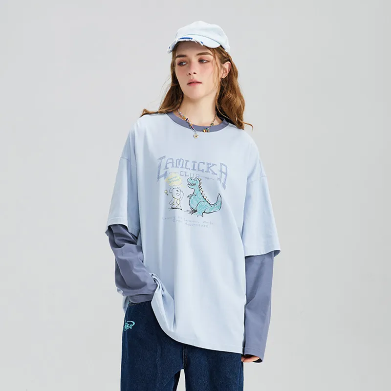 LAMLICKA T Shirts Unisex Blue-7