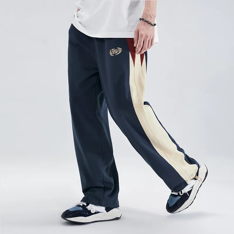 LAMLICKA Knitted Sweatpants Unisex Blue-6