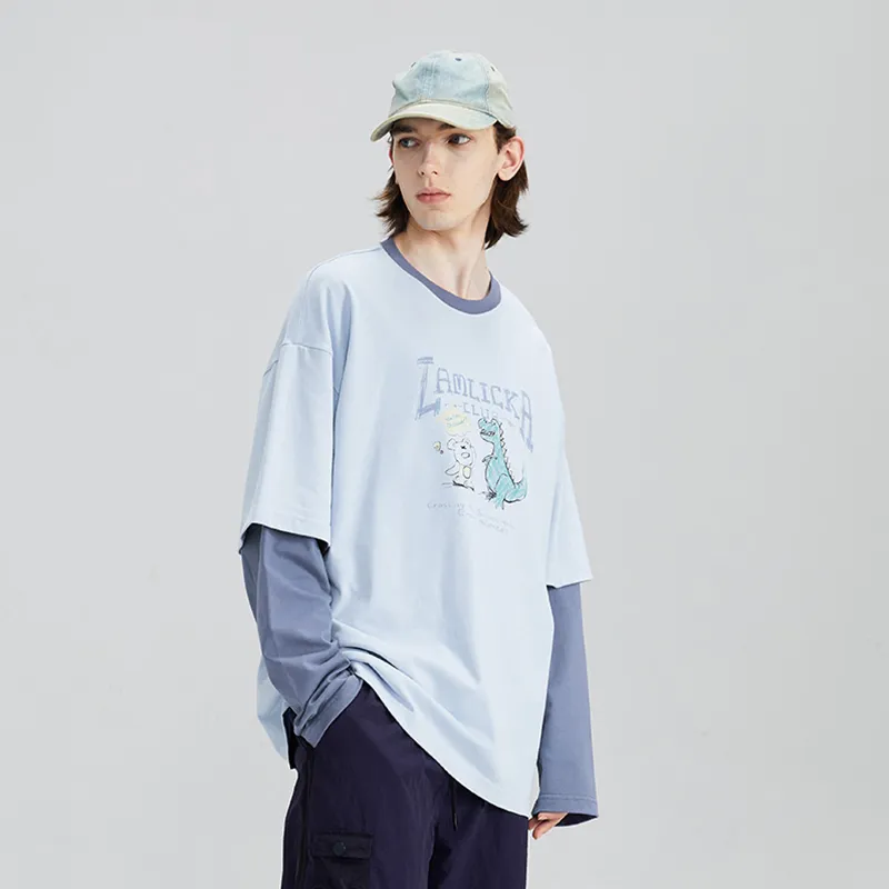 LAMLICKA T Shirts Unisex Blue-5